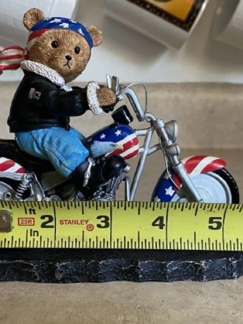Vintage Faithful Fuzzies Bear To Be Wild Motorcycle Biker Limited Edition Decor